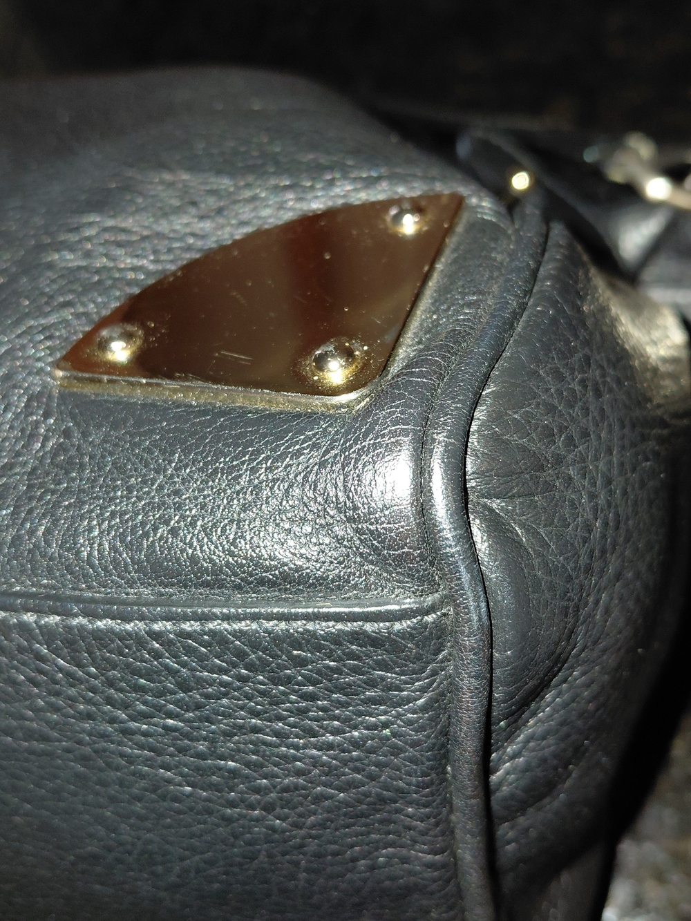 Mulberry Black Leather Alexa Messenger Satchel Tote Crossbody Bag. VGC! - Picture 5 of 14